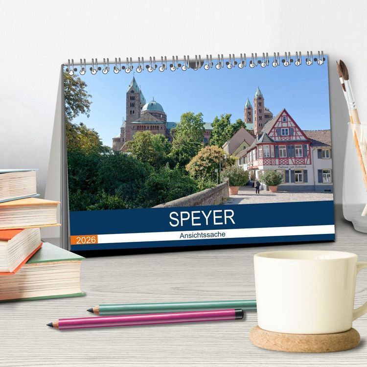 Produktbild: Speyer - Ansichtssache (Tischkalender 2026 DIN A5 quer), CALVENDO Monatskalender