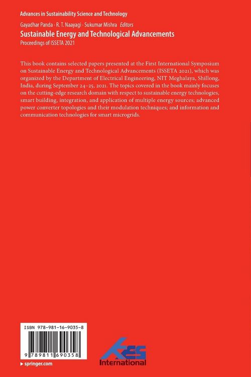 Produktbild: Sustainable Energy and Technological Advancements