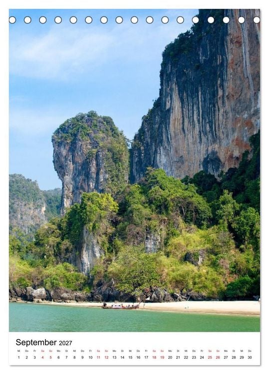 Produktbild: Thailand - Inseln und Str&auml;nde (Tischkalender 2027 DIN A5 hoch), CALVENDO Monatskalender