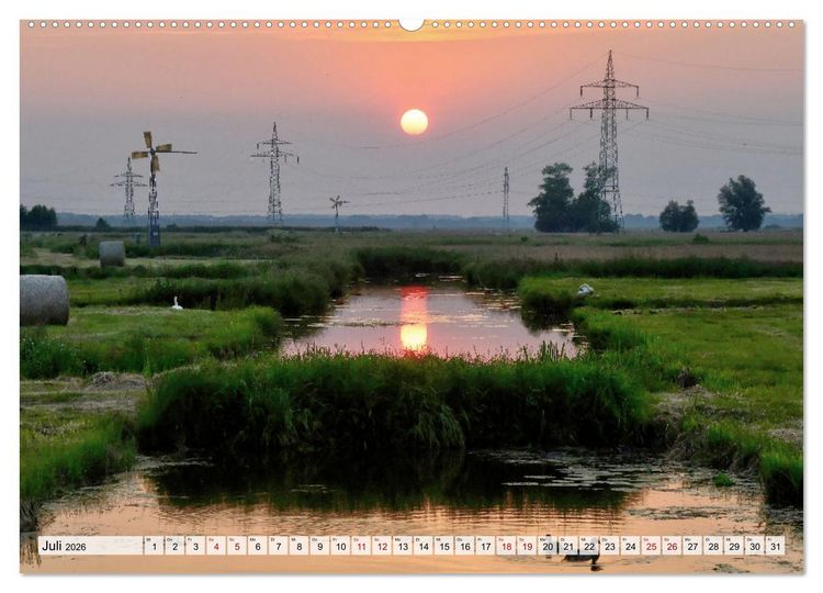 Produktbild: Hochwasser als Teil der Umwelt (Wandkalender 2026 DIN A2 quer), CALVENDO Monatskalender