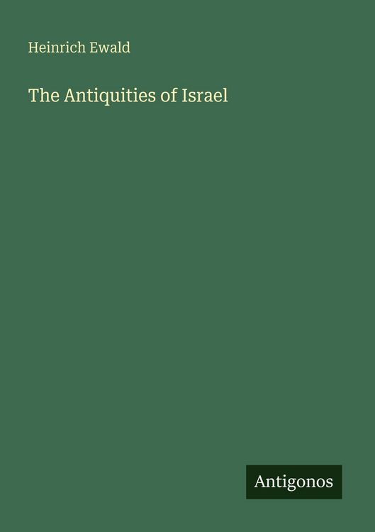 Produktbild: The Antiquities of Israel