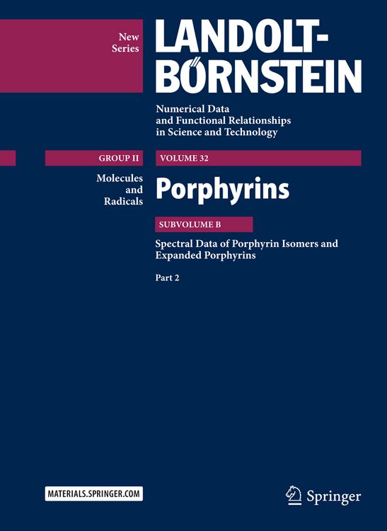 Produktbild: Porphyrins - Spectral Data of Porphyrin Isomers and Expanded Porphyrins