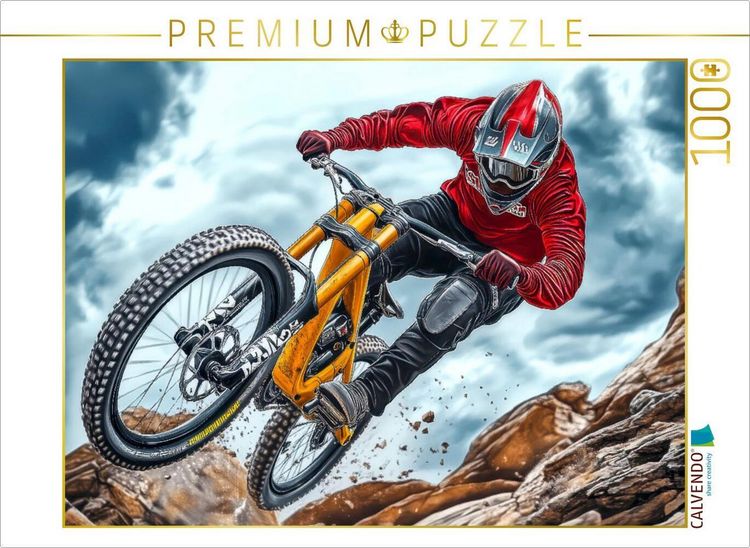Produktbild: CALVENDO Puzzle Mountainbike | 1000 Teile Lege-Gr&ouml;&szlig;e 64x48cm Foto-Puzzle f&uuml;r gl&uuml;ckliche Stunden