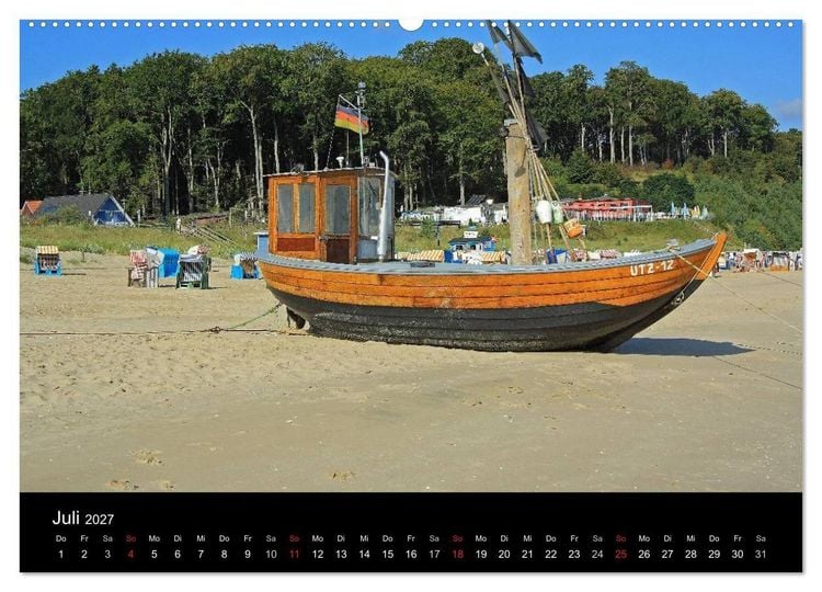 Produktbild: Impressionen von der Insel Usedom (hochwertiger Premium Wandkalender 2027 DIN A2 quer), Kunstdruck in Hochglanz