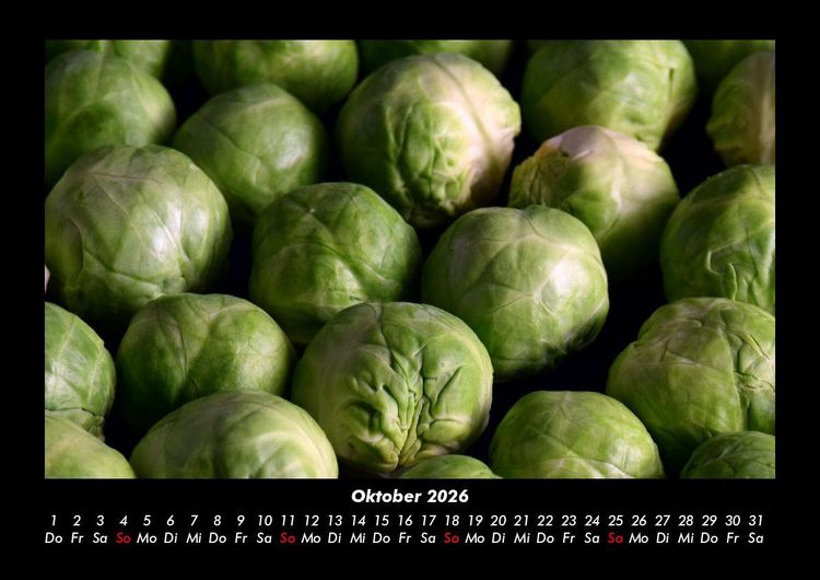 Produktbild: Gem&uuml;sekalender 2026 Fotokalender DIN A3