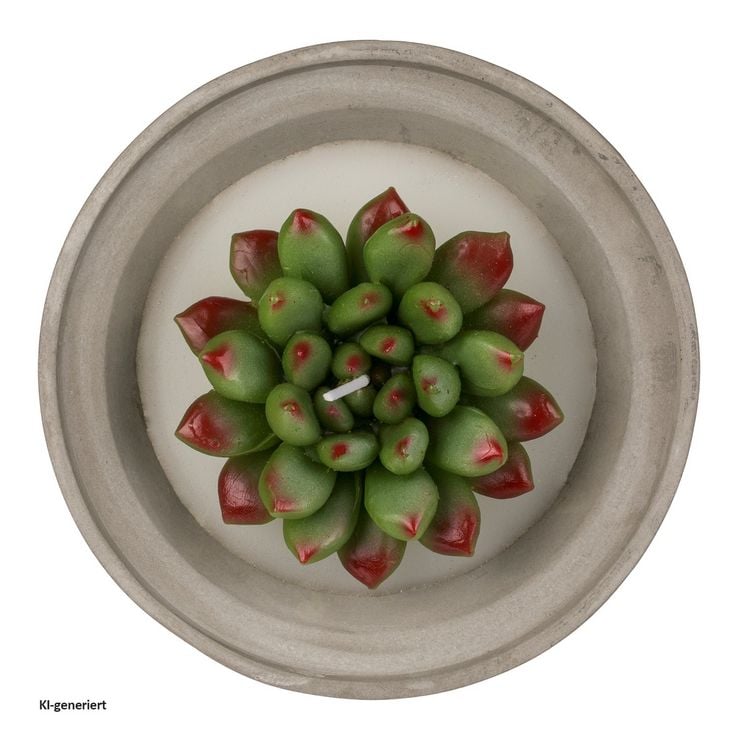 Produktbild: HTI-Living Kerze 1 St&uuml;ck Sukkulente HTI-Living Kerze 1 St&uuml;ck Sukkulente HTI-Living