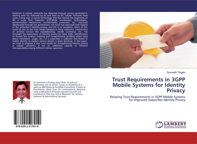 Produktbild: Trust Requirements in 3GPP Mobile Systems for Identity Privacy