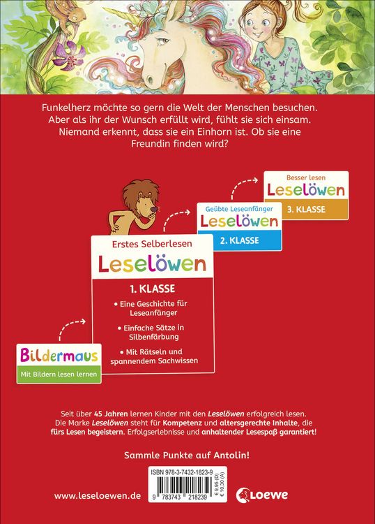 Produktbild: Lesel&ouml;wen 1. Klasse - Eine Freundin f&uuml;r das kleine Einhorn