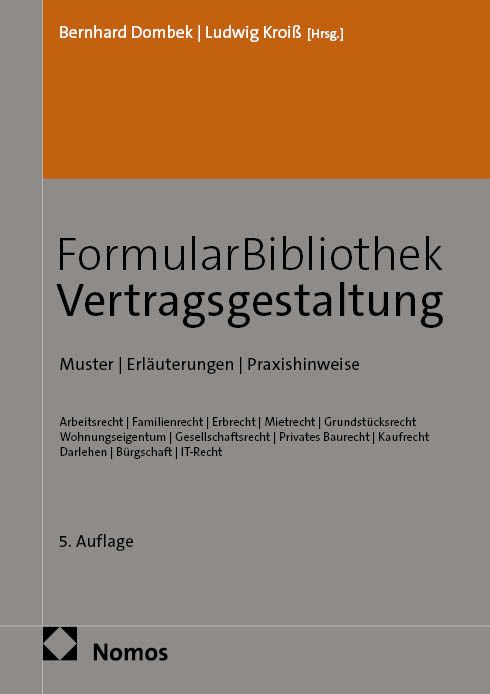 Produktbild: FormularBibliothek Vertragsgestaltung