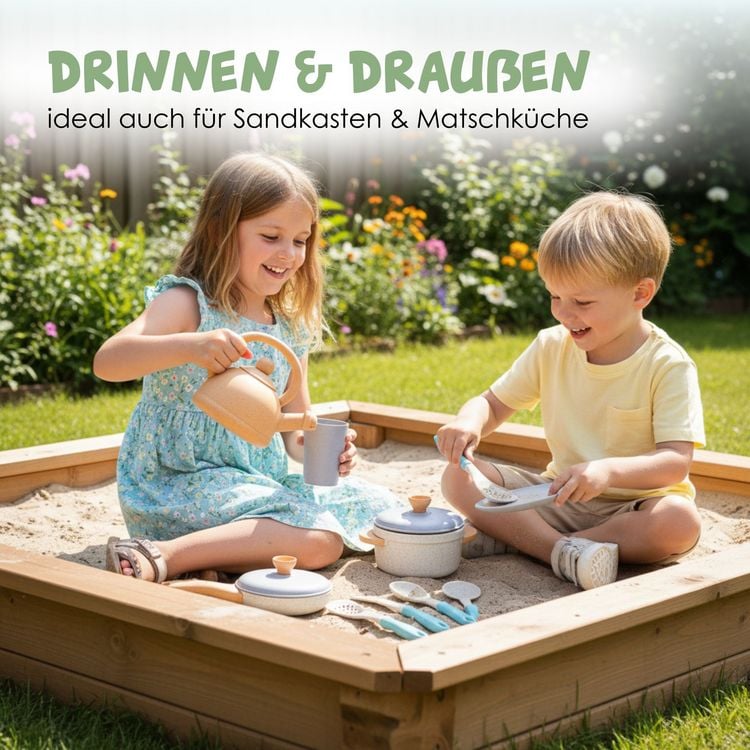 Produktbild: alldoro - Koch- und Geschirrset f&uuml;r Kinderk&uuml;che