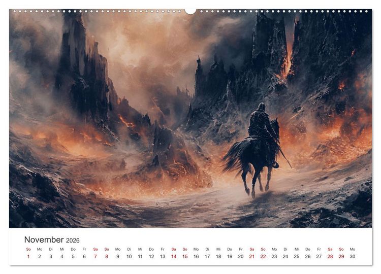 Produktbild: Das Reich der fl&uuml;sternden Schatten (hochwertiger Premium Wandkalender 2026 DIN A2 quer), Kunstdruck in Hochglanz