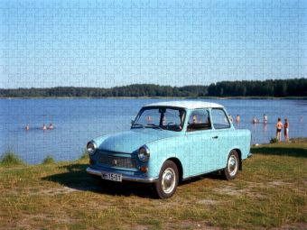 Produktbild: CALVENDO Puzzle Trabant am See | 1000 Teile Lege-Gr&ouml;&szlig;e 64x48cm Foto-Puzzle f&uuml;r gl&uuml;ckliche Stunden