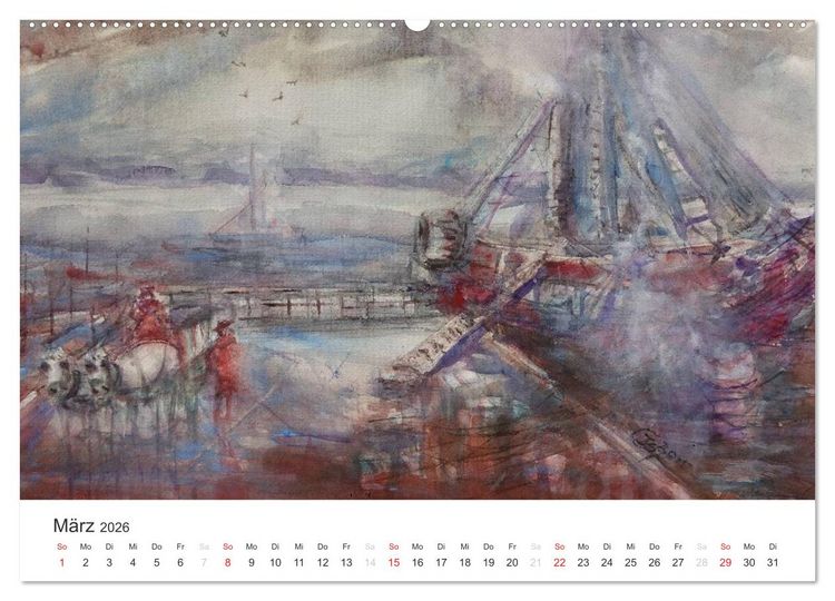 Produktbild: Die Atmosph&auml;re des Impressionismus (Wandkalender 2026 DIN A2 quer), CALVENDO Monatskalender