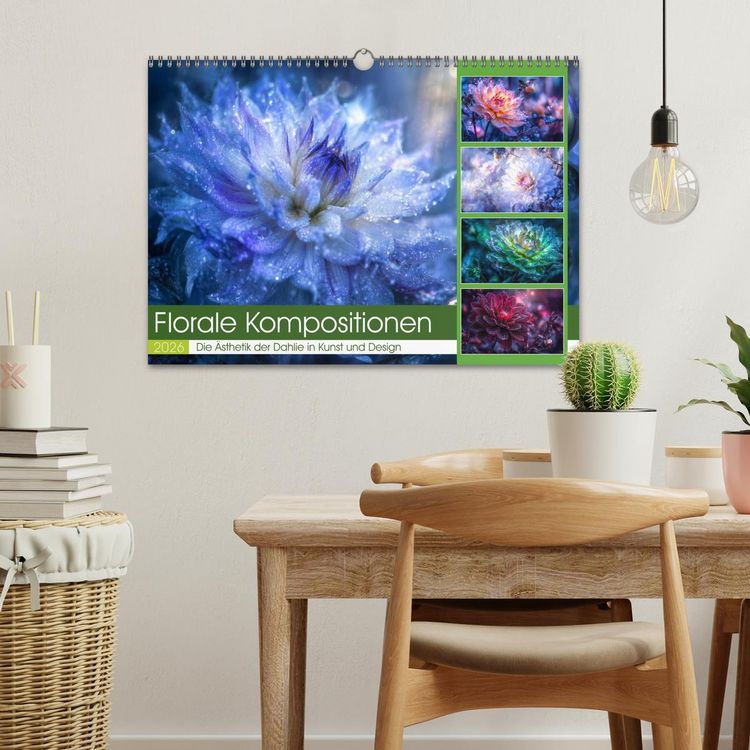 Produktbild: Florale Kompositionen (Wandkalender 2026 DIN A3 quer), CALVENDO Monatskalender