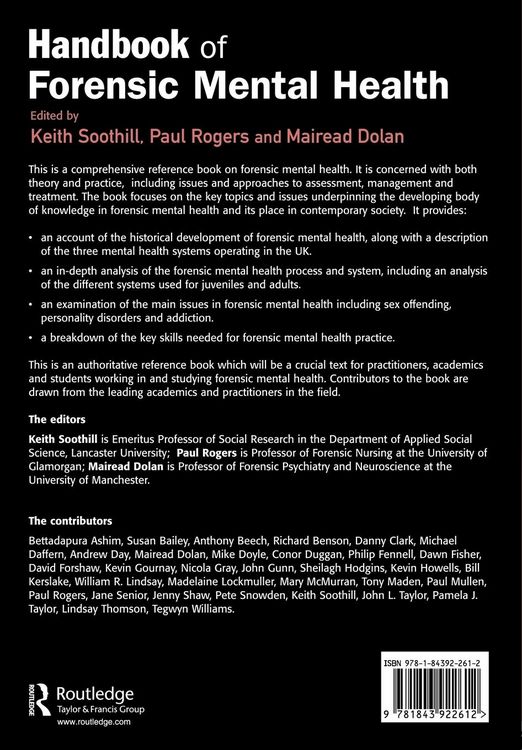 Produktbild: Handbook of Forensic Mental Health