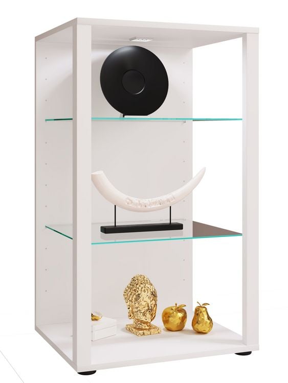 Produktbild: Holz Glas Stand Vitrine Sammelvitrine Glasol XL