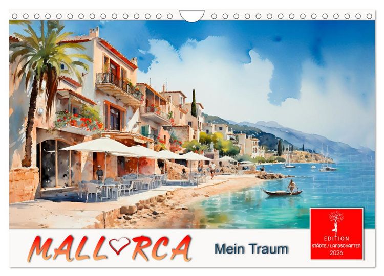 Produktbild: Mallorca mein Traum (Wandkalender 2026 DIN A4 quer), CALVENDO Monatskalender