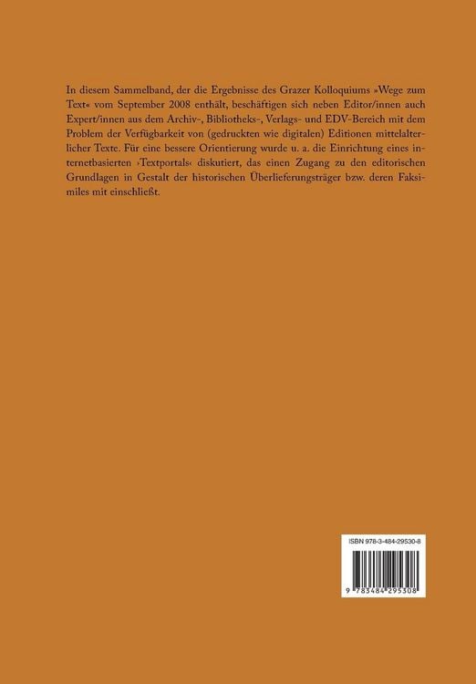 Produktbild: Wege zum Text