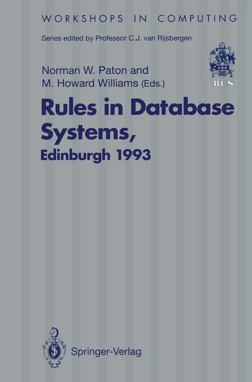 Produktbild: Rules in Database Systems