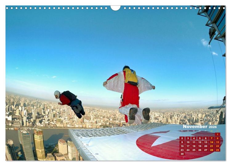 Produktbild: Base Jumping Adrenalin- Kick (Wandkalender 2026 DIN A3 quer), CALVENDO Monatskalender