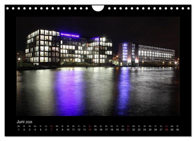 Produktbild: Extraschicht im Ruhrgebiet - Nachts ist es nicht dunkel! (Wandkalender 2026 DIN A4 quer), CALVENDO Monatskalender