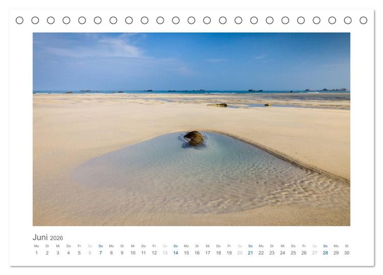 Produktbild: Bretagne - Zauber der C&ocirc;te de Granit Rose (Tischkalender 2026 DIN A5 quer), CALVENDO Monatskalender