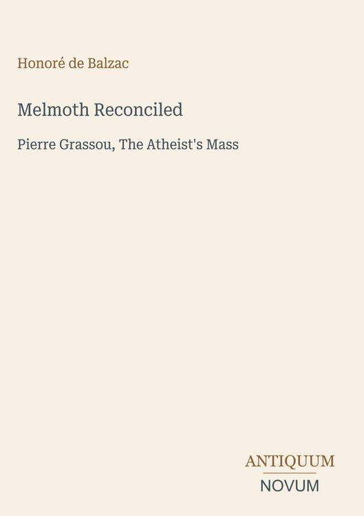 Produktbild: Melmoth Reconciled