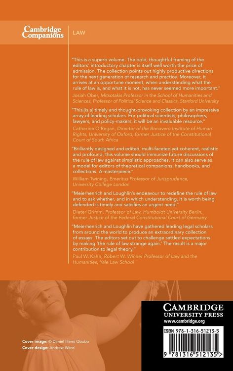 Produktbild: The Cambridge Companion to the Rule of Law