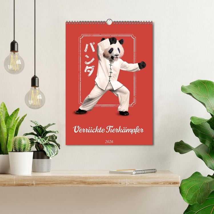 Produktbild: Verr&uuml;ckte Tier K&auml;mpfer (Wandkalender 2026 DIN A3 hoch), CALVENDO Monatskalender