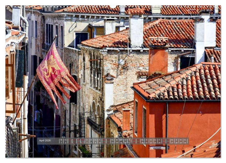Produktbild: Sehnsuchtsort Venedig 2026 (hochwertiger Premium Wandkalender 2026 DIN A2 quer), Kunstdruck in Hochglanz