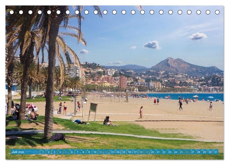 Produktbild: Malaga Highlights der Stadt an der Costa del Sol (Tischkalender 2026 DIN A5 quer), CALVENDO Monatskalender
