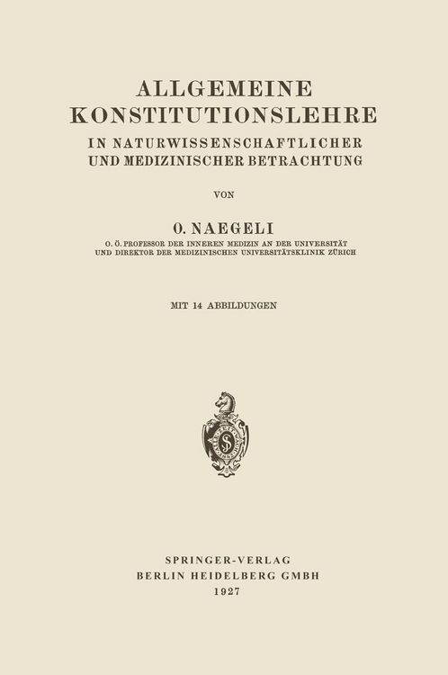Produktbild: Allgemeine Konstitutionslehre