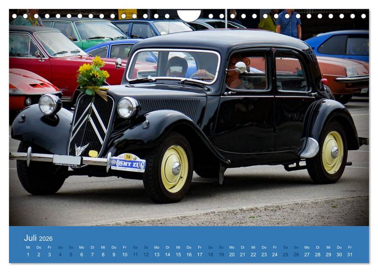 Produktbild: Citroen Traction Avant (Wandkalender 2026 DIN A4 quer), CALVENDO Monatskalender