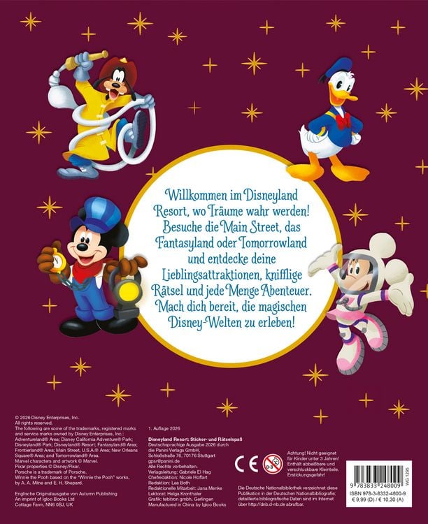 Produktbild: Disneyland: Sticker- und R&auml;tselspa&szlig;
