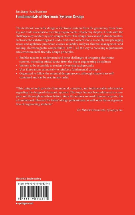 Produktbild: Fundamentals of Electronic Systems Design