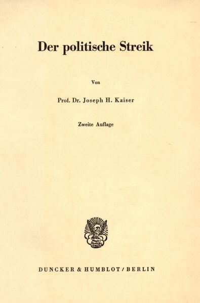 Produktbild: Der politische Streik.