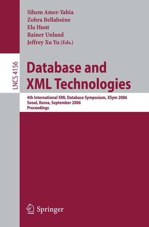 Produktbild: Database and XML Technologies