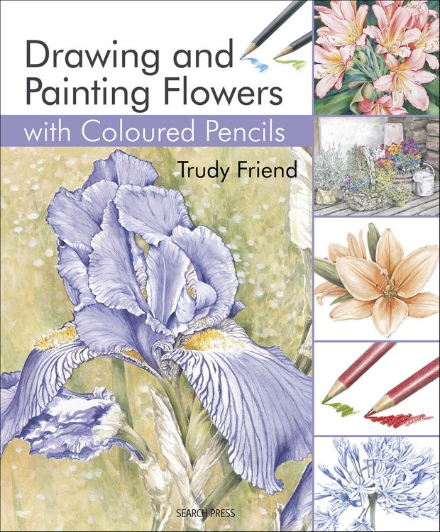 Produktbild: Drawing & Painting Flowers with Coloured Pencils