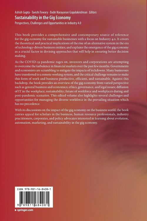 Produktbild: Sustainability in the Gig Economy