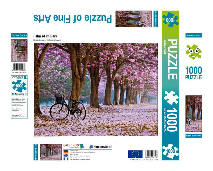 Produktbild: CALVENDO Puzzle Fahrrad im Park | 1000 Teile Lege-Gr&ouml;&szlig;e 64x48cm Foto-Puzzle f&uuml;r gl&uuml;ckliche Stunden