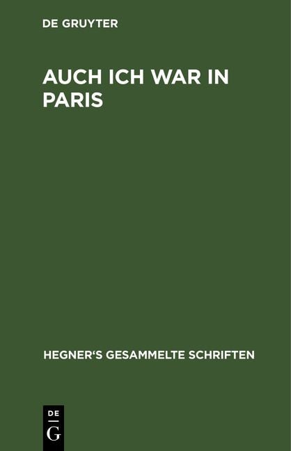 Produktbild: Auch ich war in Paris