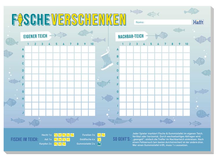 Produktbild: Spiele-Block Fische Verschenken A5