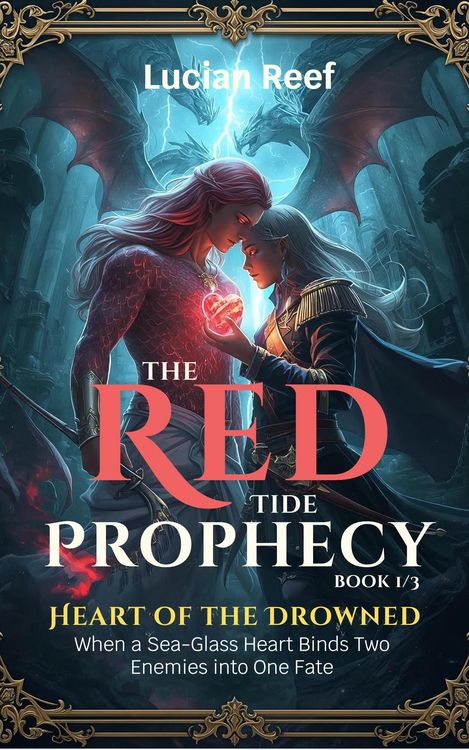 Produktbild: Heart of the Drowned: When a Sea-Glass Heart Binds Two Enemies into One Fate (The Red Tide Prophecy, #1)