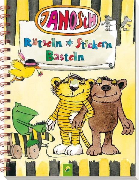 Produktbild: Janosch R&auml;tseln, Stickern, Basteln. Mit vielen bunten Stickern aus Panama