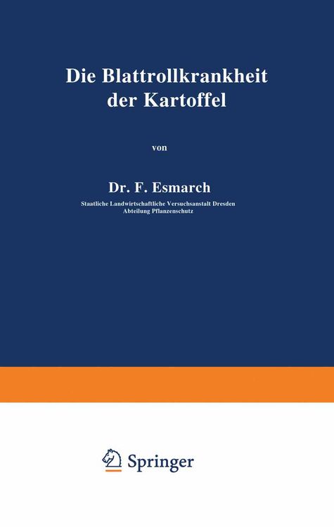 Produktbild: Die Blattrollkrankheit der Kartoffel