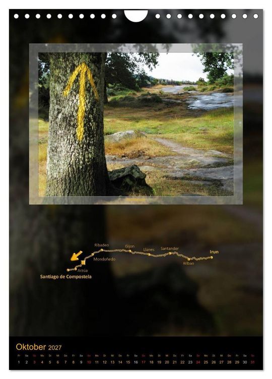 Produktbild: Camino del Norte (Wandkalender 2027 DIN A4 hoch), CALVENDO Monatskalender
