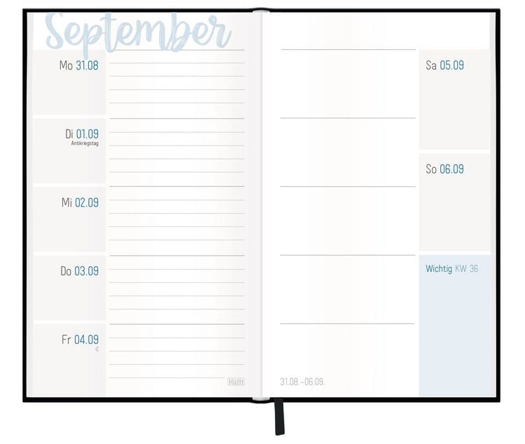 Produktbild: H&auml;fft-Timer slim - Jugendkalender 26/27