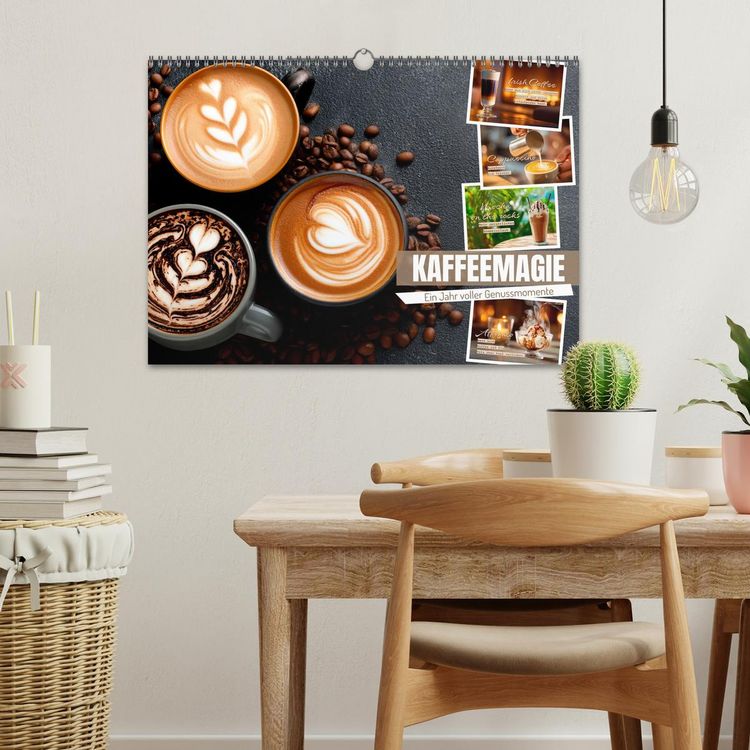 Produktbild: Kaffeemagie - Ein Jahr voller Genussmomente (Wandkalender 2026 DIN A3 quer), CALVENDO Monatskalender