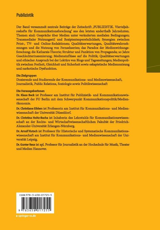 Produktbild: Publizistik