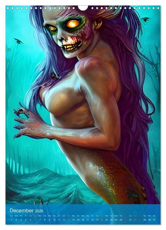 Produktbild: Sirens of the Undead Seas (Wall Calendar 2026 DIN A3 portrait), CALVENDO 12 Month Wall Calendar